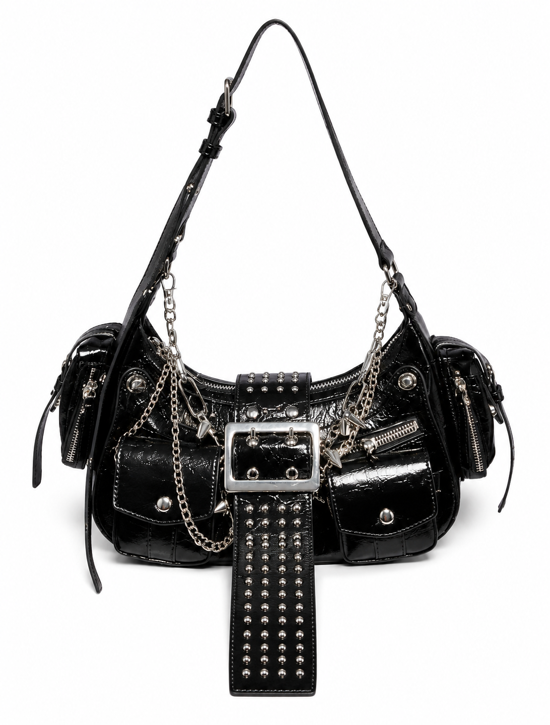 Heavy Grommet Fringe Bag