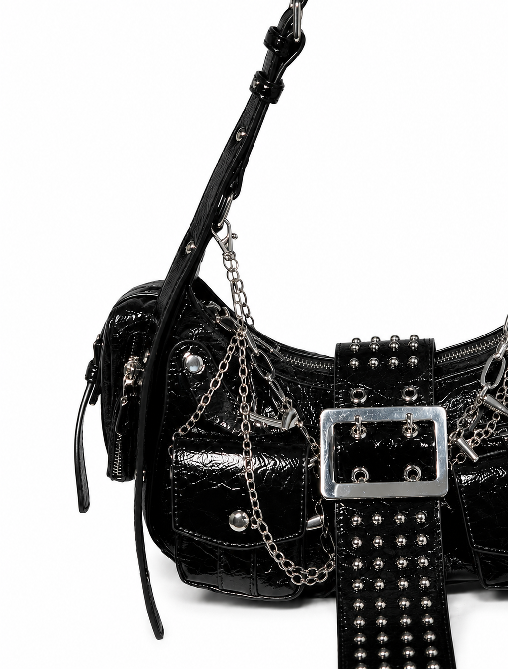 Heavy Grommet Fringe Bag