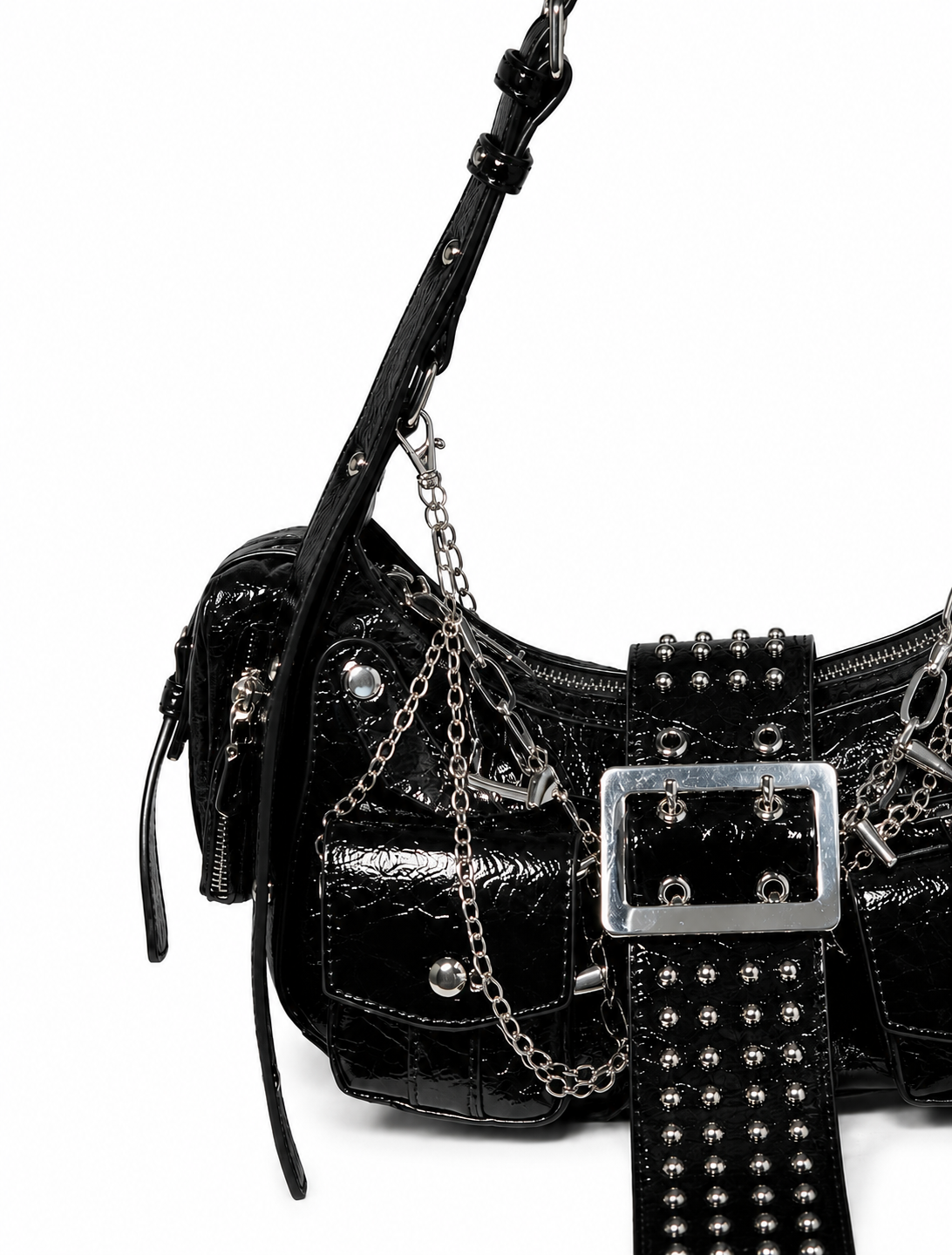 Heavy Grommet Fringe Bag