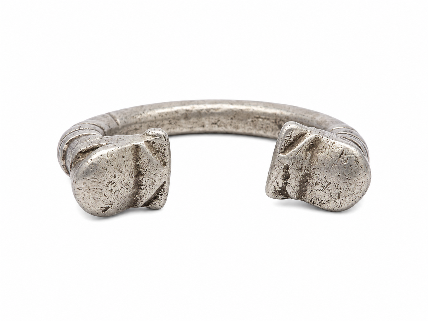 Antique Afghani Silver Alloy Bangle