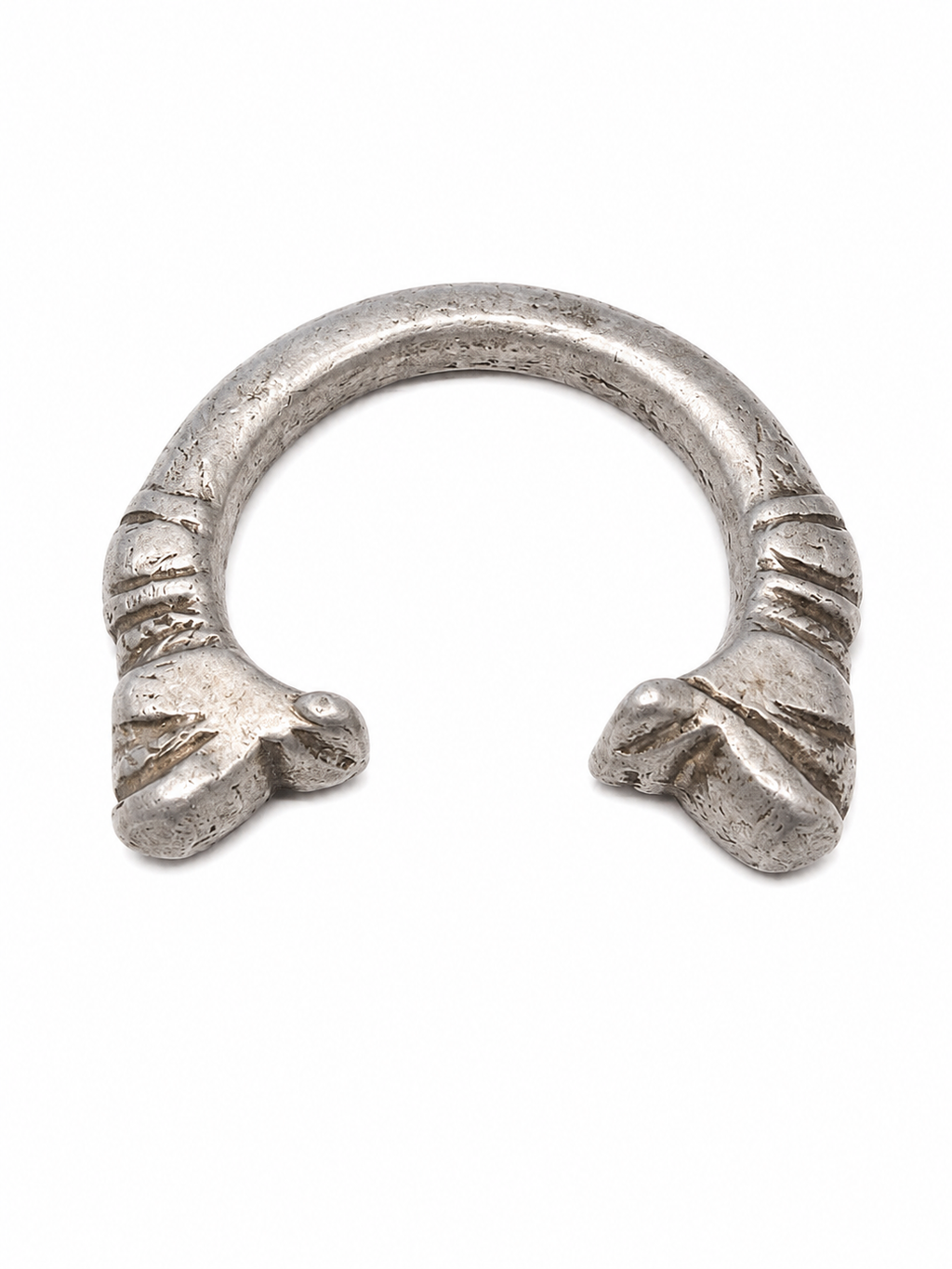 Antique Afghani Silver Alloy Bangle