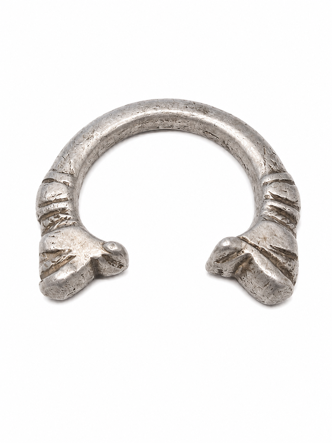 Antique Afghani Silver Alloy Bangle
