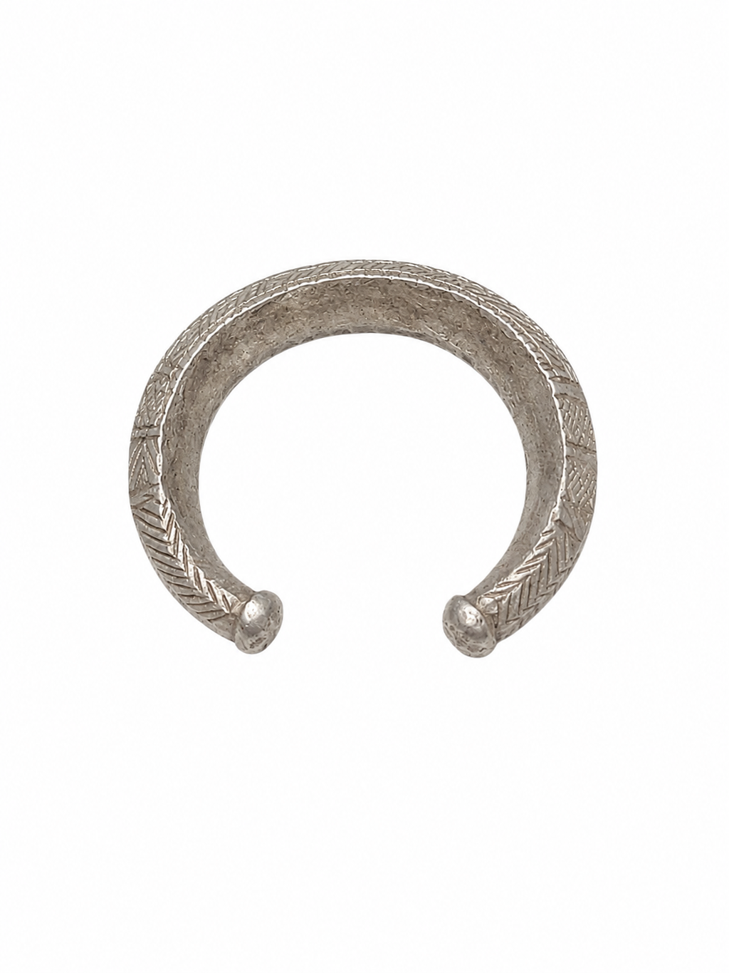 Antique Afghani Silver Alloy Bangle