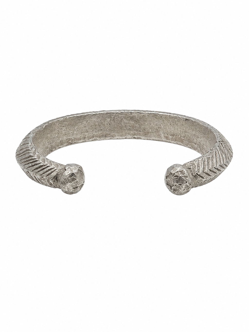 Antique Afghani Silver Alloy Bangle
