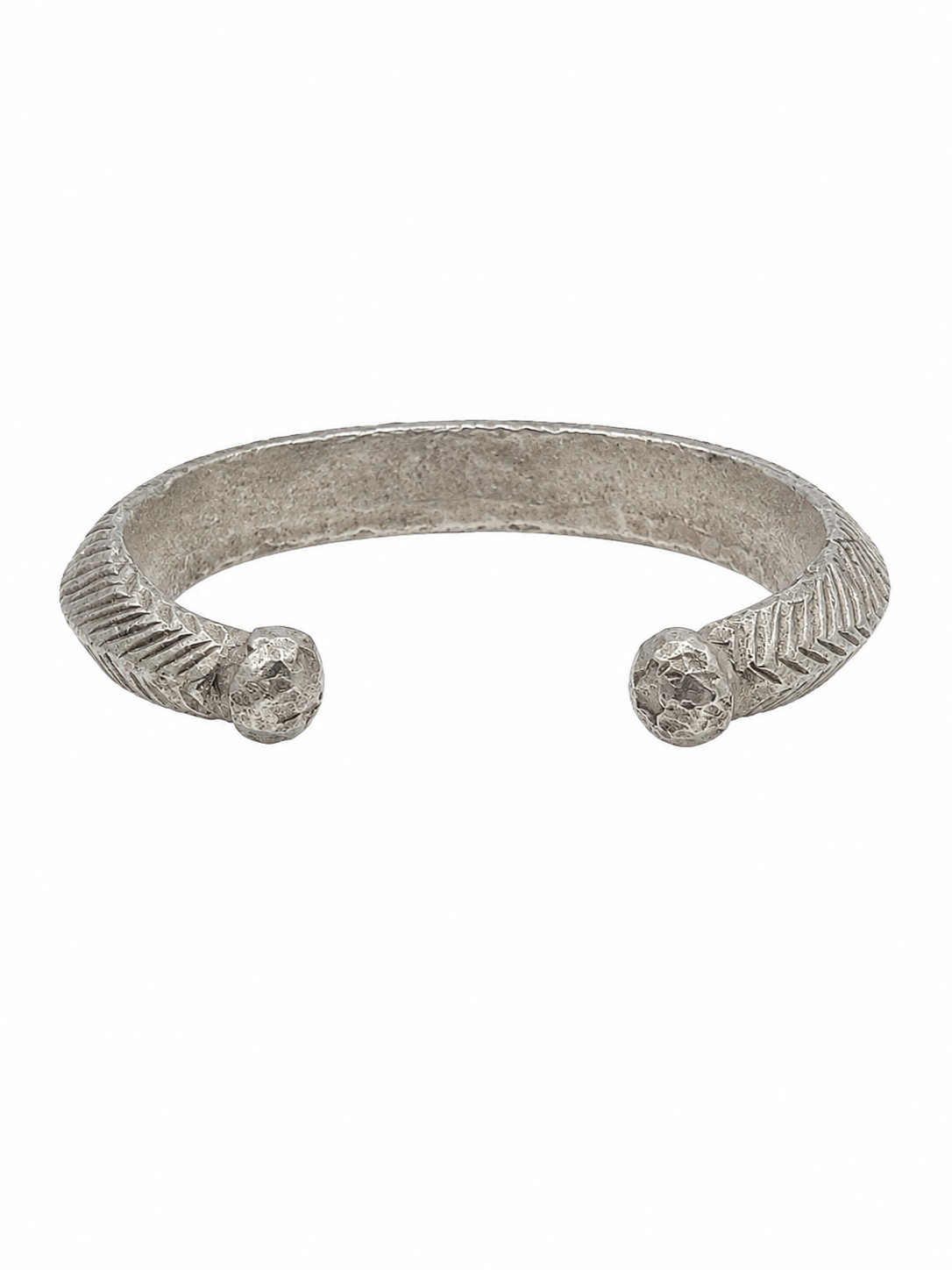 Antique Afghani Silver Alloy Bangle