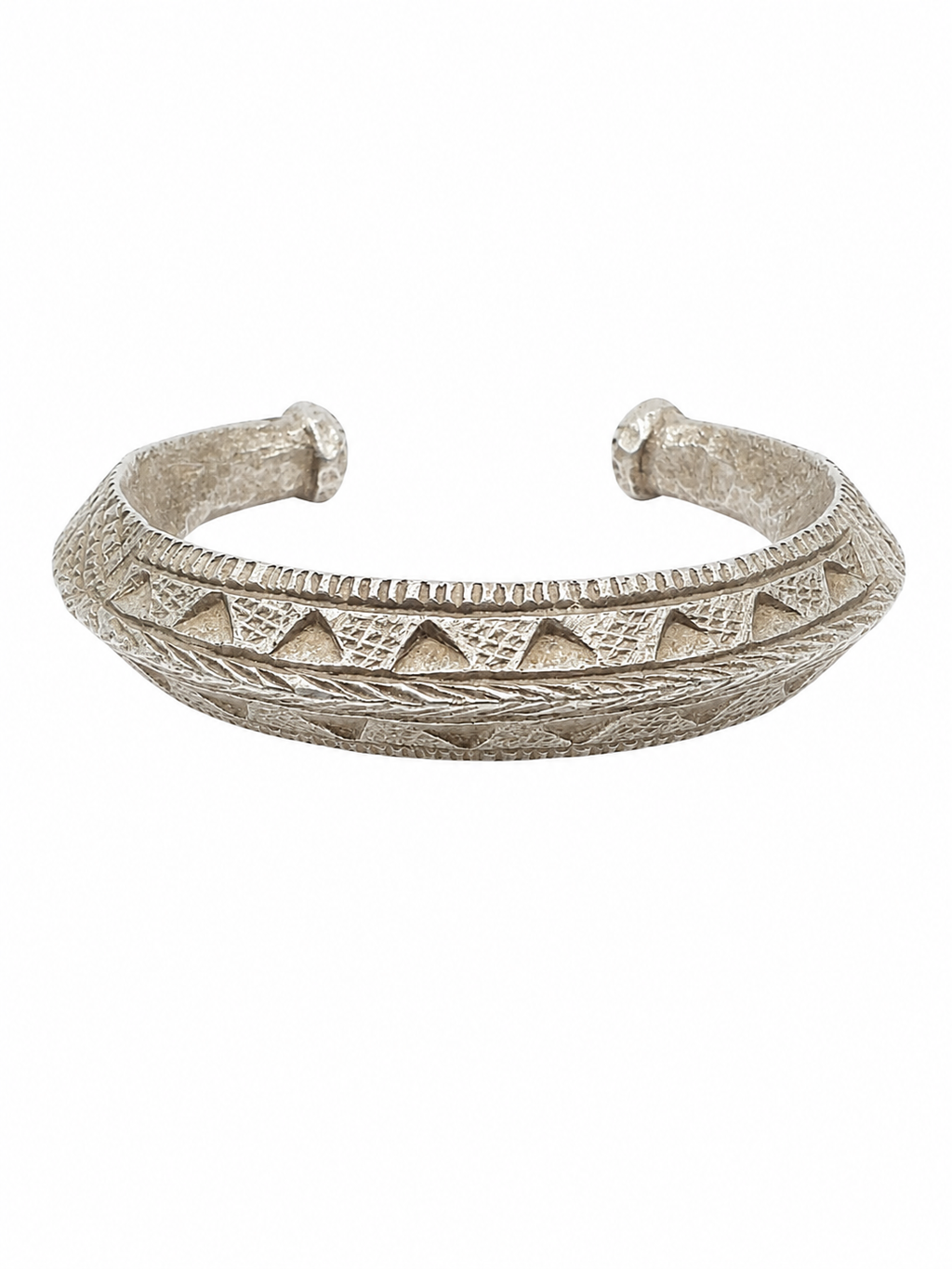 Antique Afghani Silver Alloy Bangle