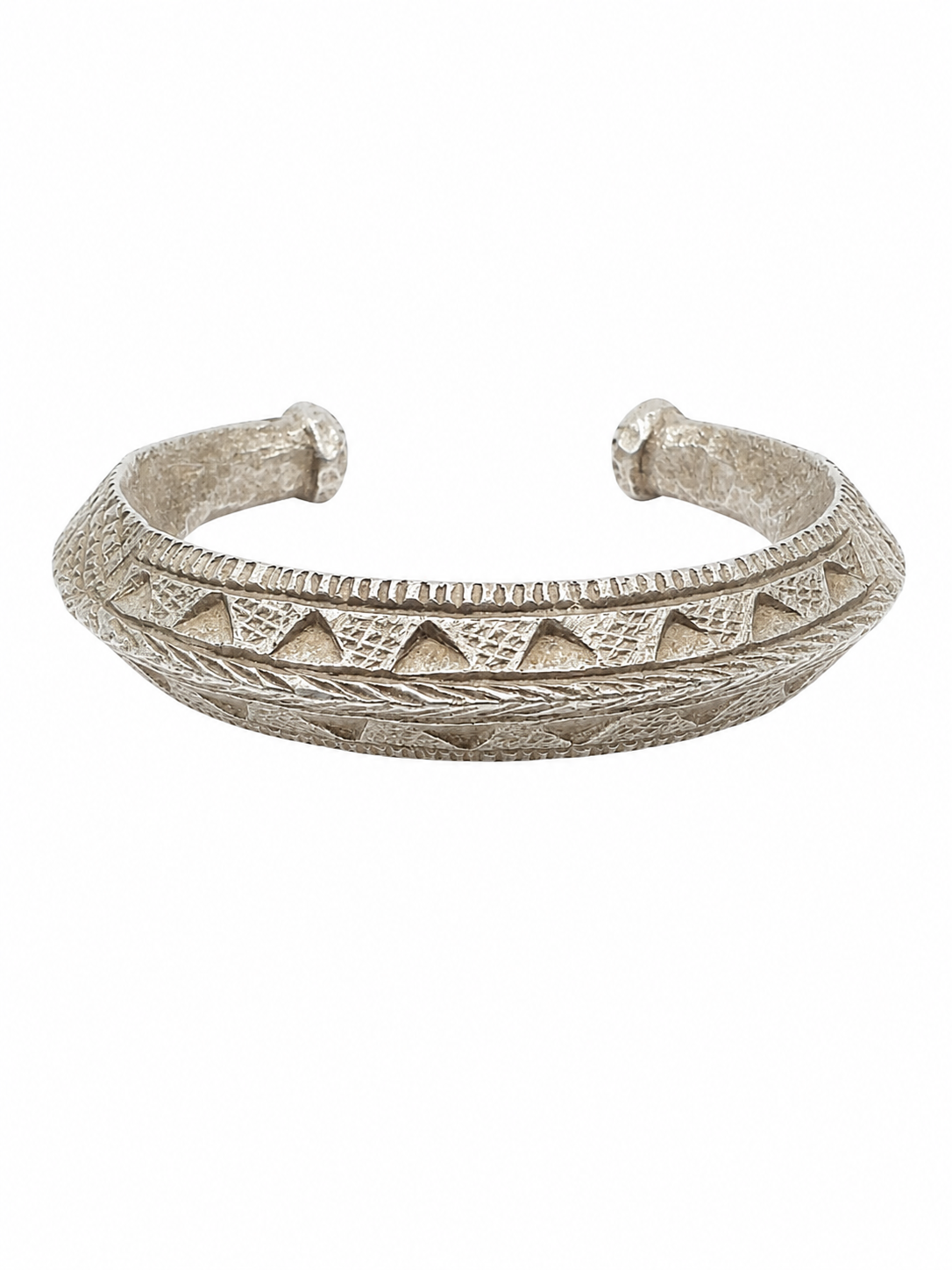 Antique Afghani Silver Alloy Bangle