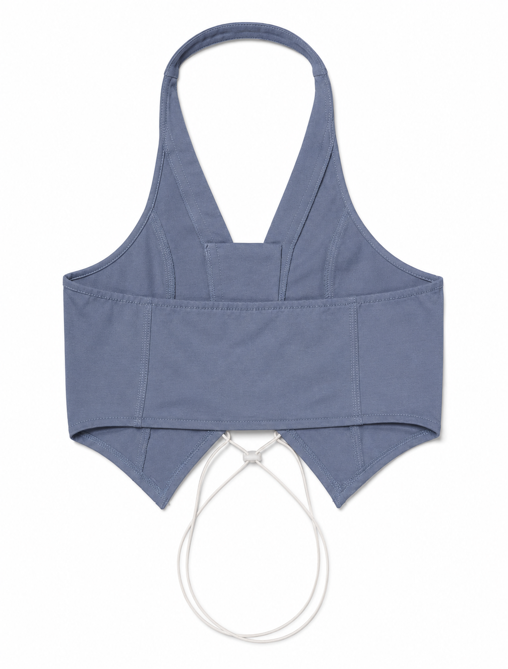 Powder Blue Lace Up Halter Corset