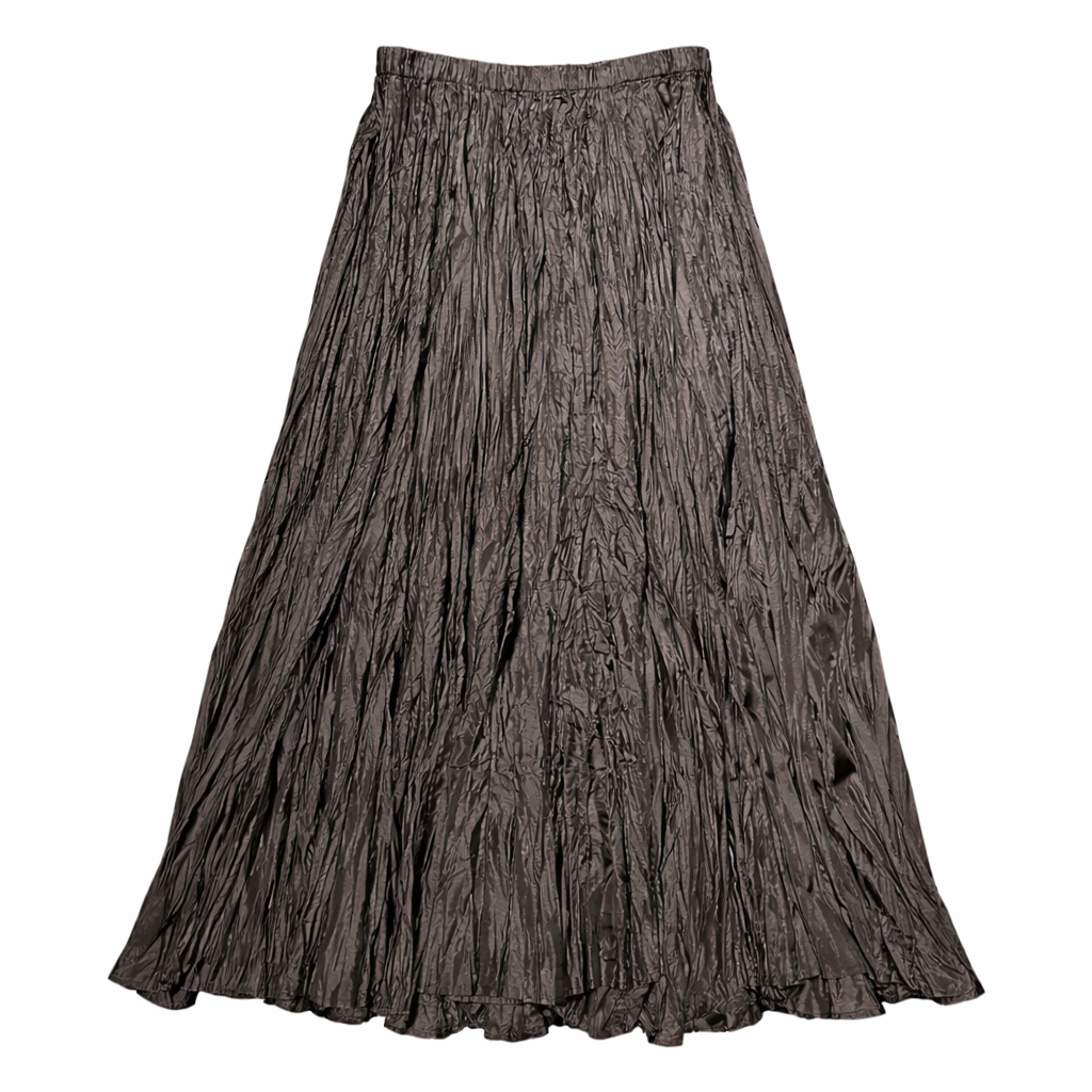 Sunrose Black Long Skirt SKT00020 - Front view