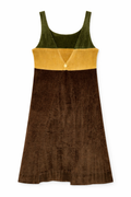 Collectors Archival Issey Miyake PLEATS PLEASE Color Block Apron Dress Circa Spring 1995|" Rare Rasta"
