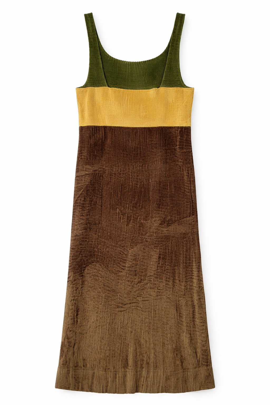 Collectors Archival Issey Miyake PLEATS PLEASE Color Block Apron Dress Circa Spring 1995|" Rare Rasta"