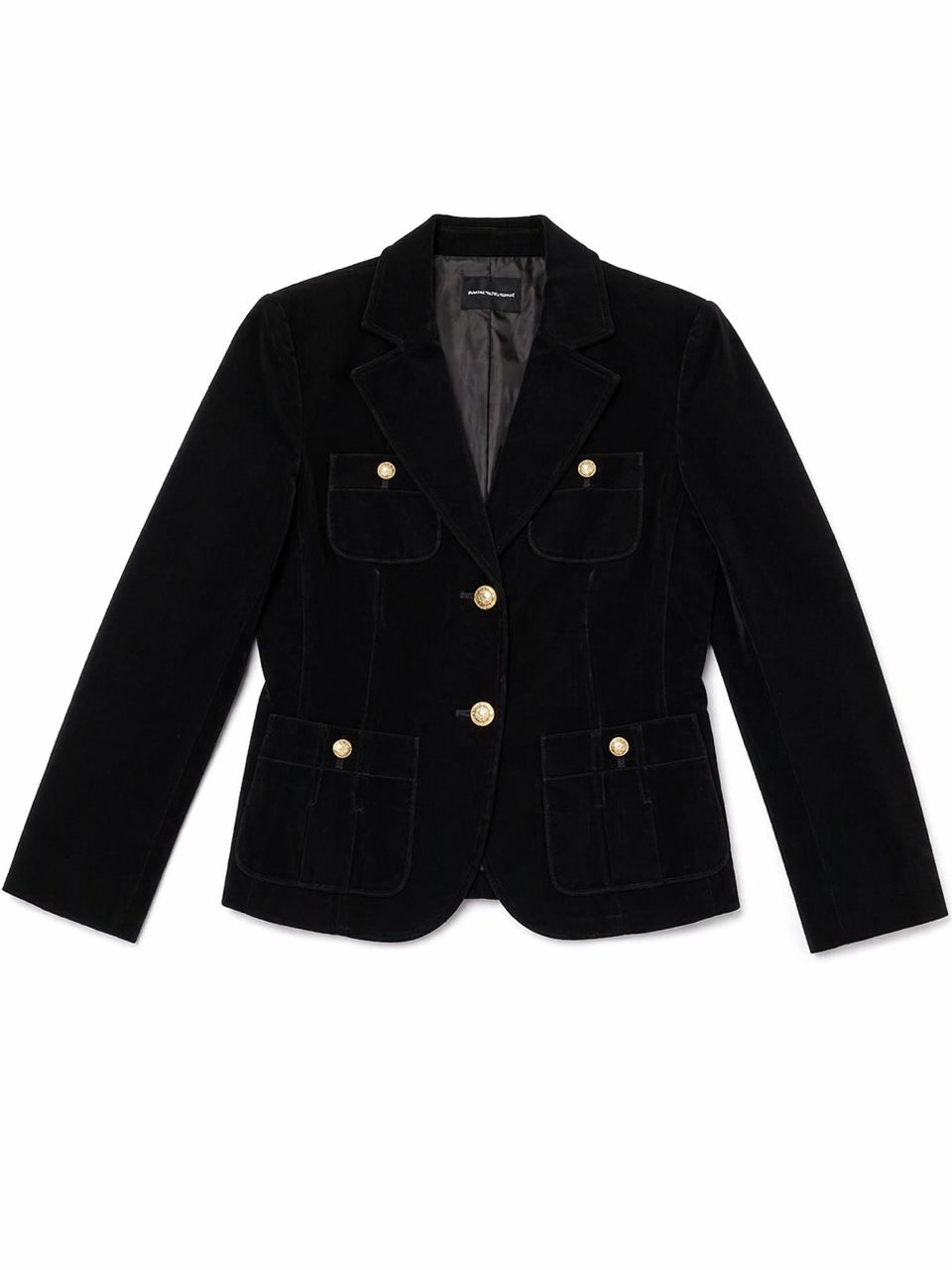 Regal Edge Velvet Blazer