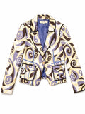 Motif Blazer with pinwork behind