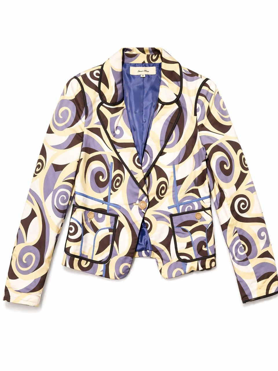 Motif Blazer with pinwork behind