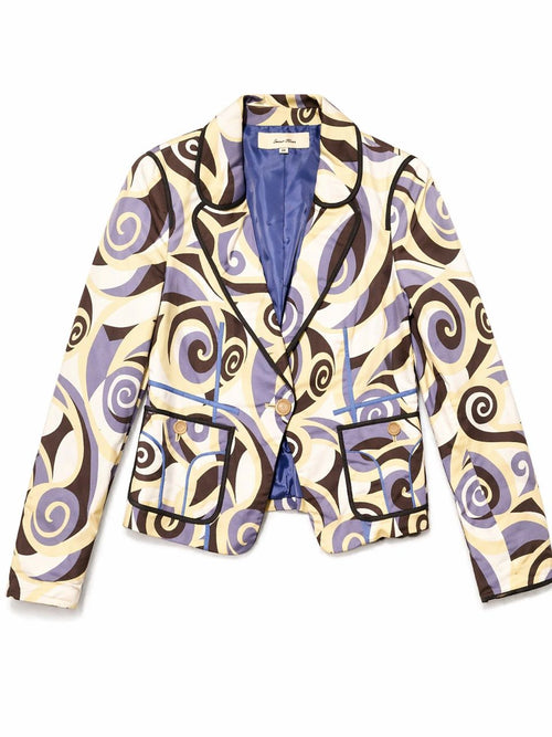 Basic House Motif Blazer with Pinwork Behind - FRAK/TURE Archive