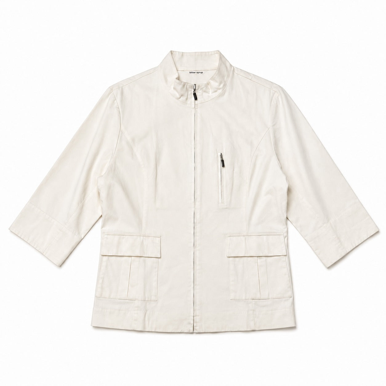 Ivory Minimal Utility Jacket