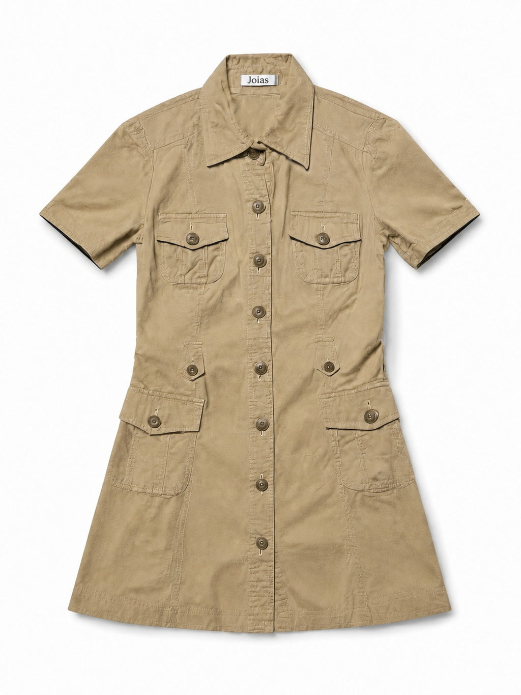 Khaki Multi Pocket Utility Dress