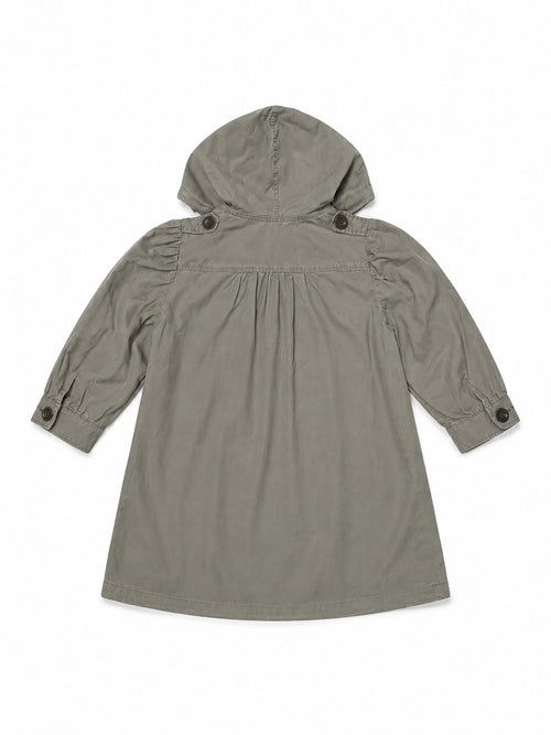 Washed Cargo Hooded Coat
