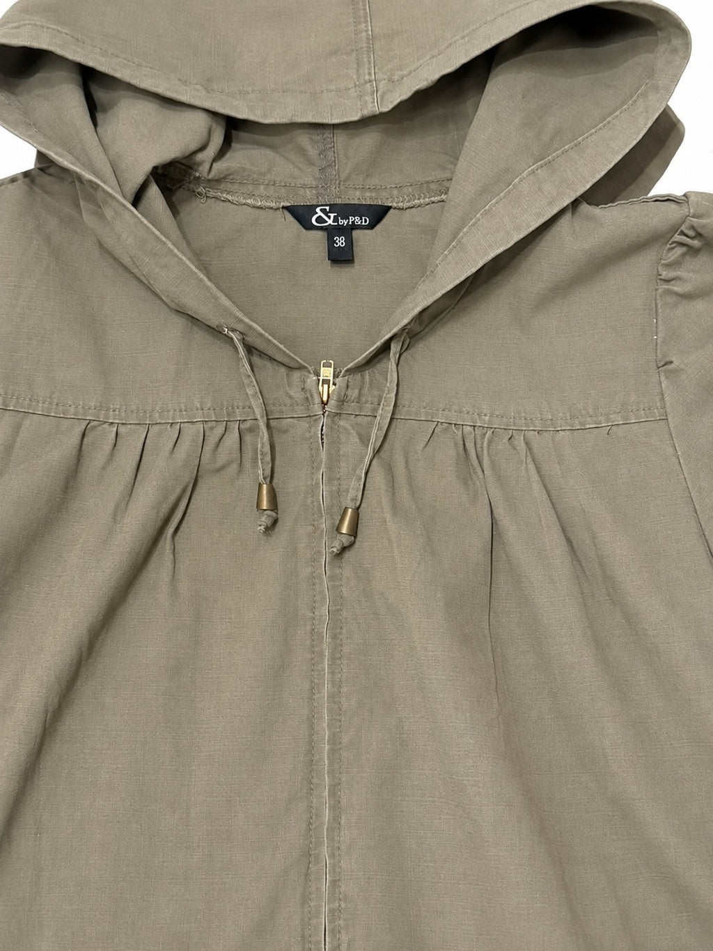 Washed Cargo Hooded Coat