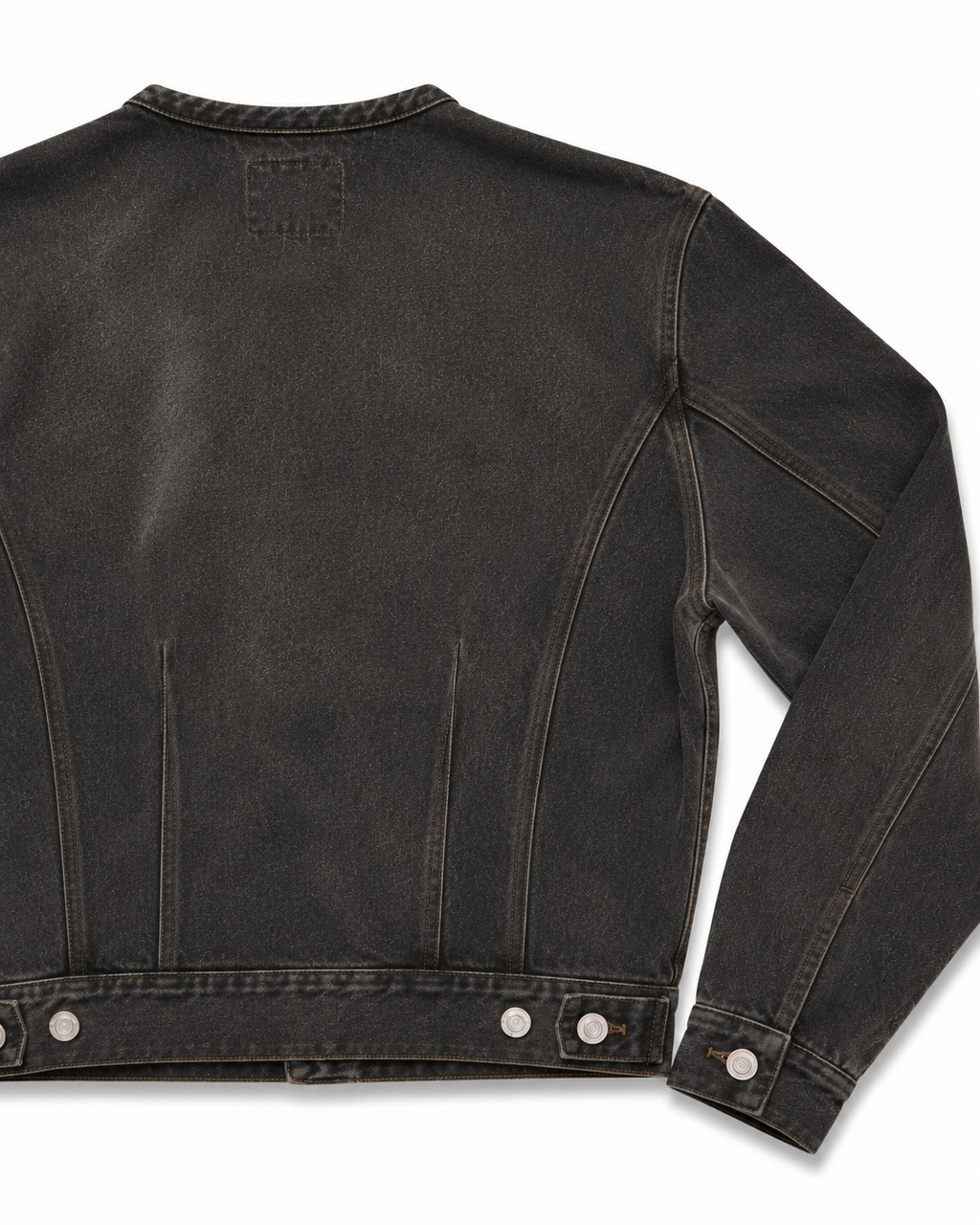 Passage Club Collarless Denim Jacket