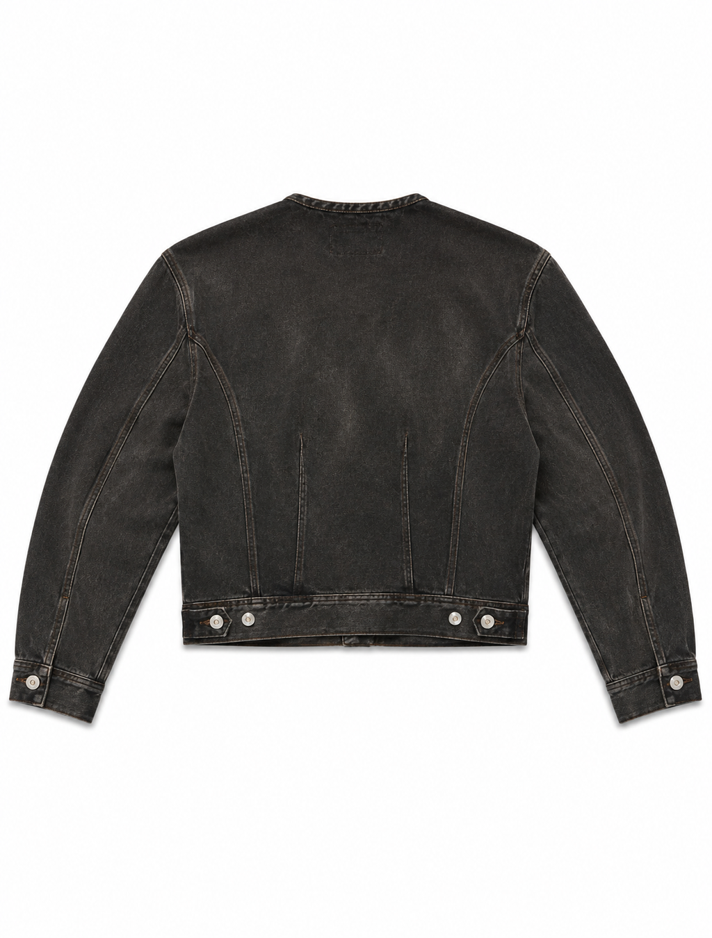 Passage Club Collarless Denim Jacket