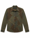 Tornado Mart Patchwork Denim Shirt