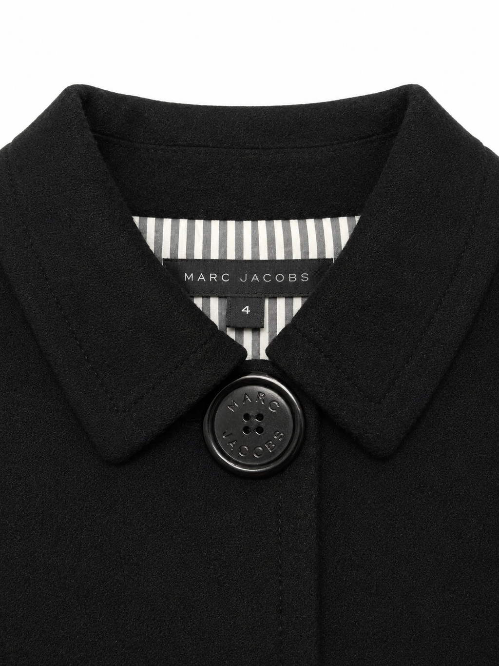 Marc Jacobs 2008 Striped-Lined Wool Coat — Photo 3 | FRAK/TURE Archive