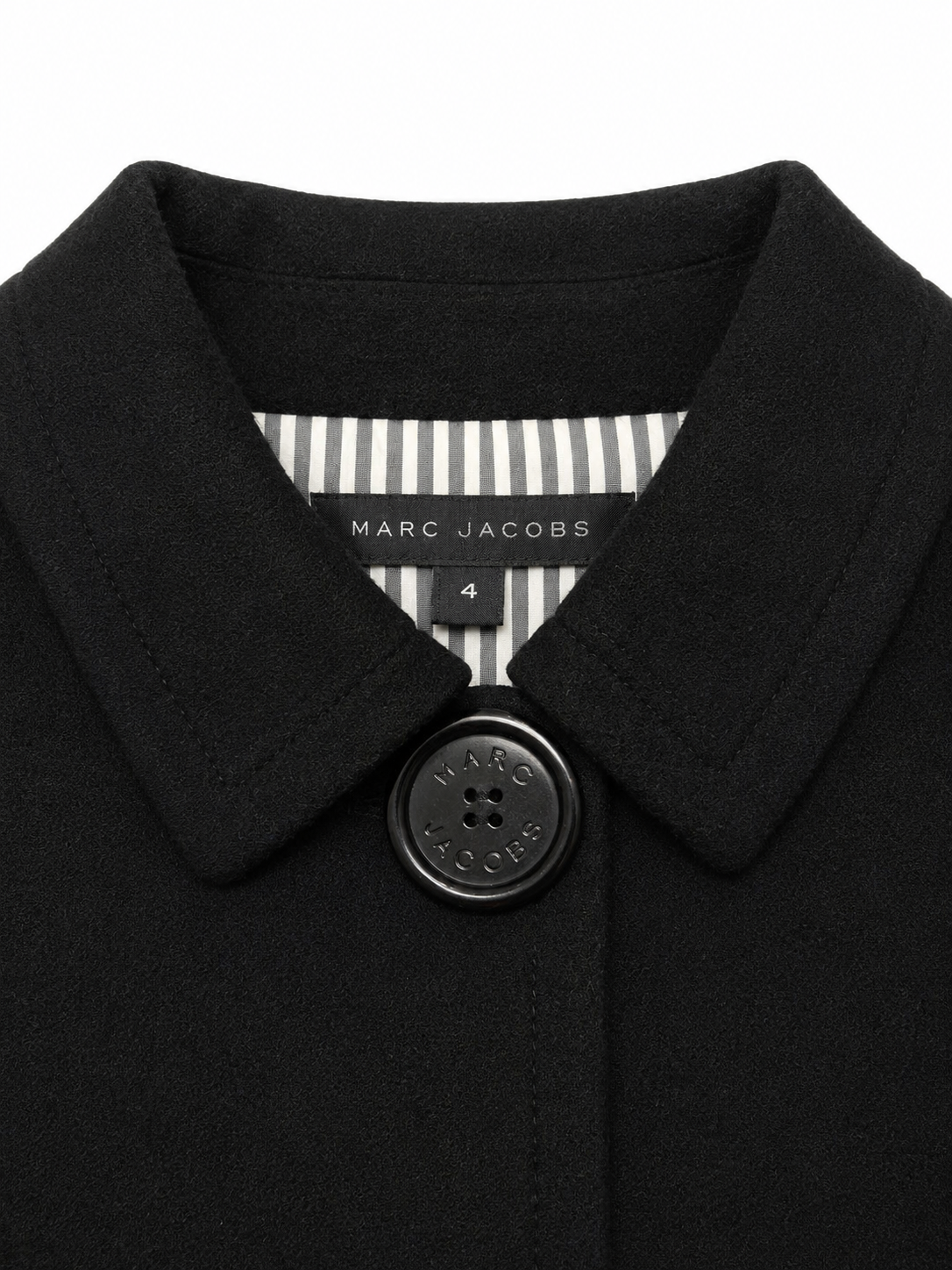 Marc Jacobs 2008 Striped-Lined Wool Coat — Photo 3 | FRAK/TURE Archive