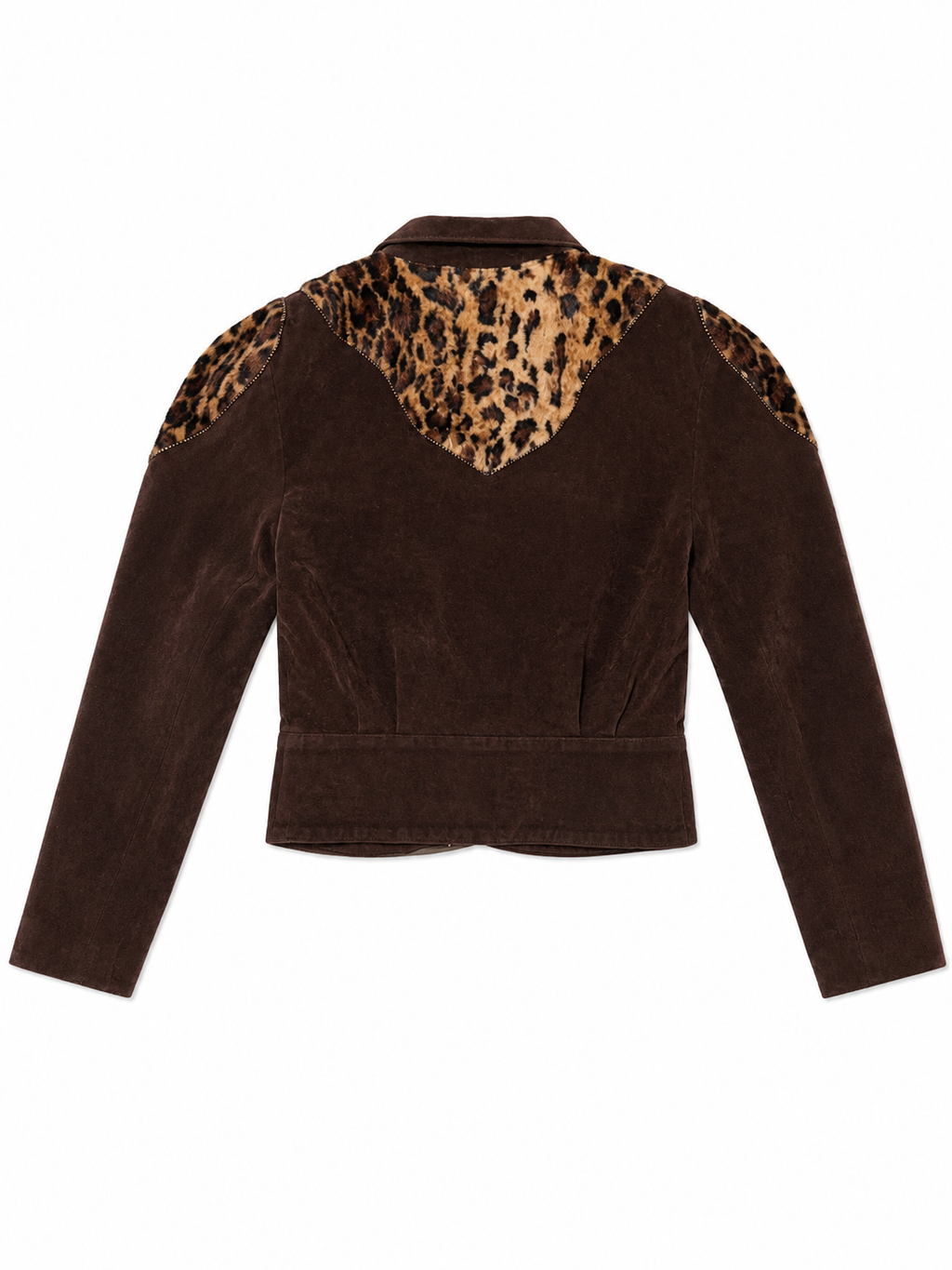 Rayi 90's Japanese Gyaru Suede Paded Biker Jacket
