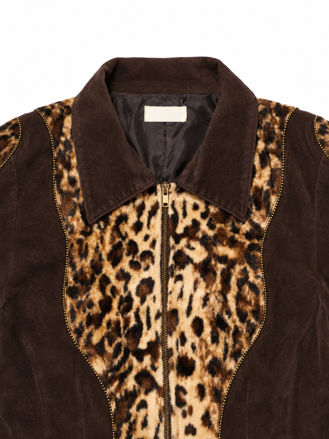Rayi 90's Japanese Gyaru Suede Paded Biker Jacket