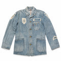 Reconstructed Distressed Denim Jacket