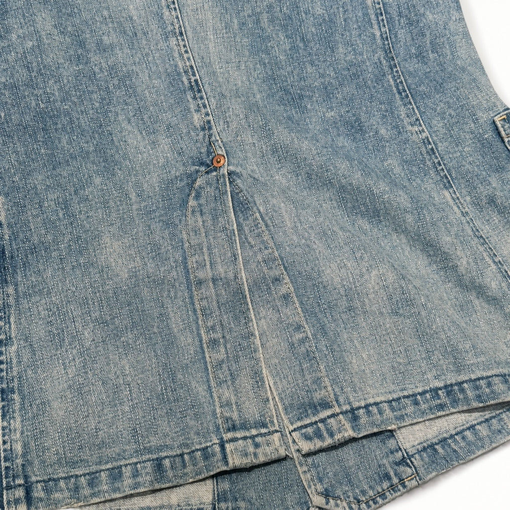 Reconstructed Distressed Denim Jacket