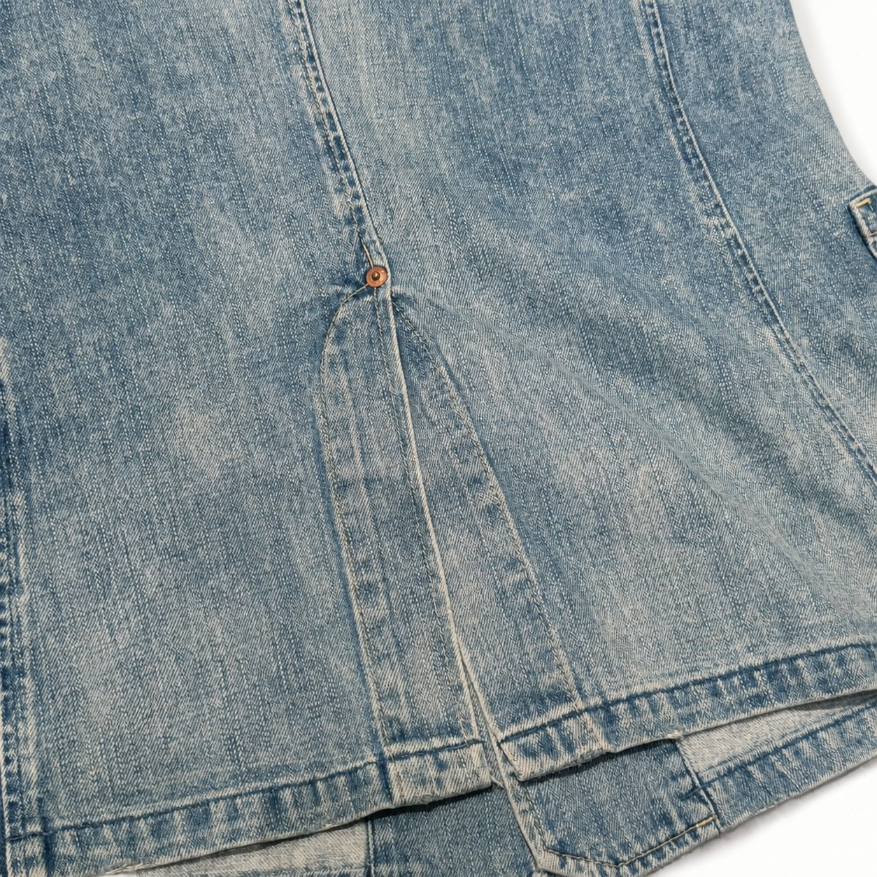 Reconstructed Distressed Denim Jacket