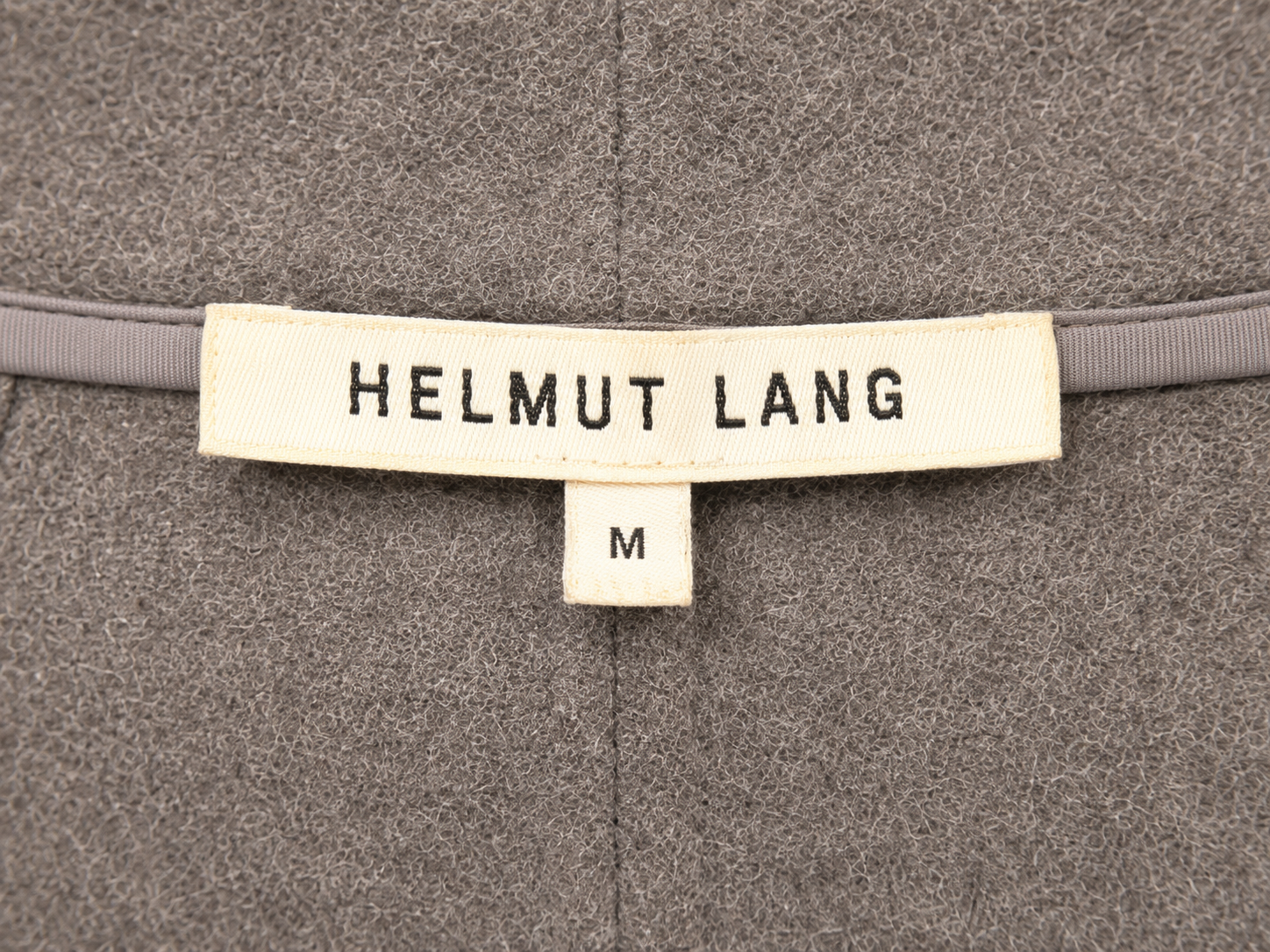 Helmut Lang Wool Hooded Coat with Sheepskin Collar — Photo 3 | FRAK/TURE Archive