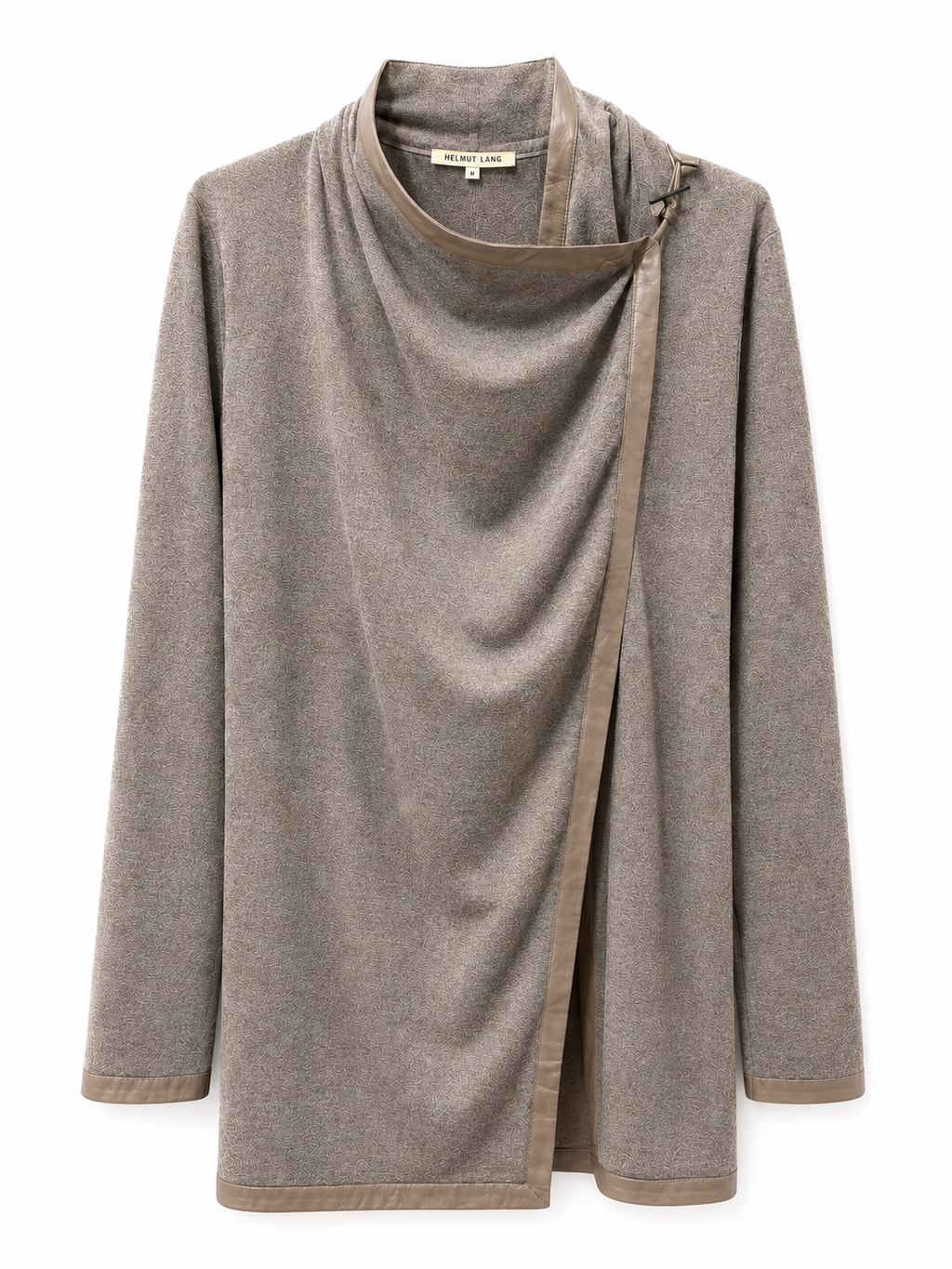 Helmut Lang Wool Hooded Coat with Sheepskin Collar — Photo 1 | FRAK/TURE Archive