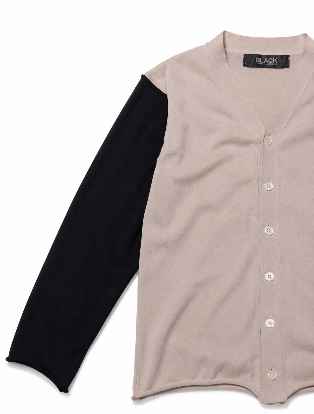Black Comme Des Garçons Studio Black Comme Des Garçons bicolor cardigan