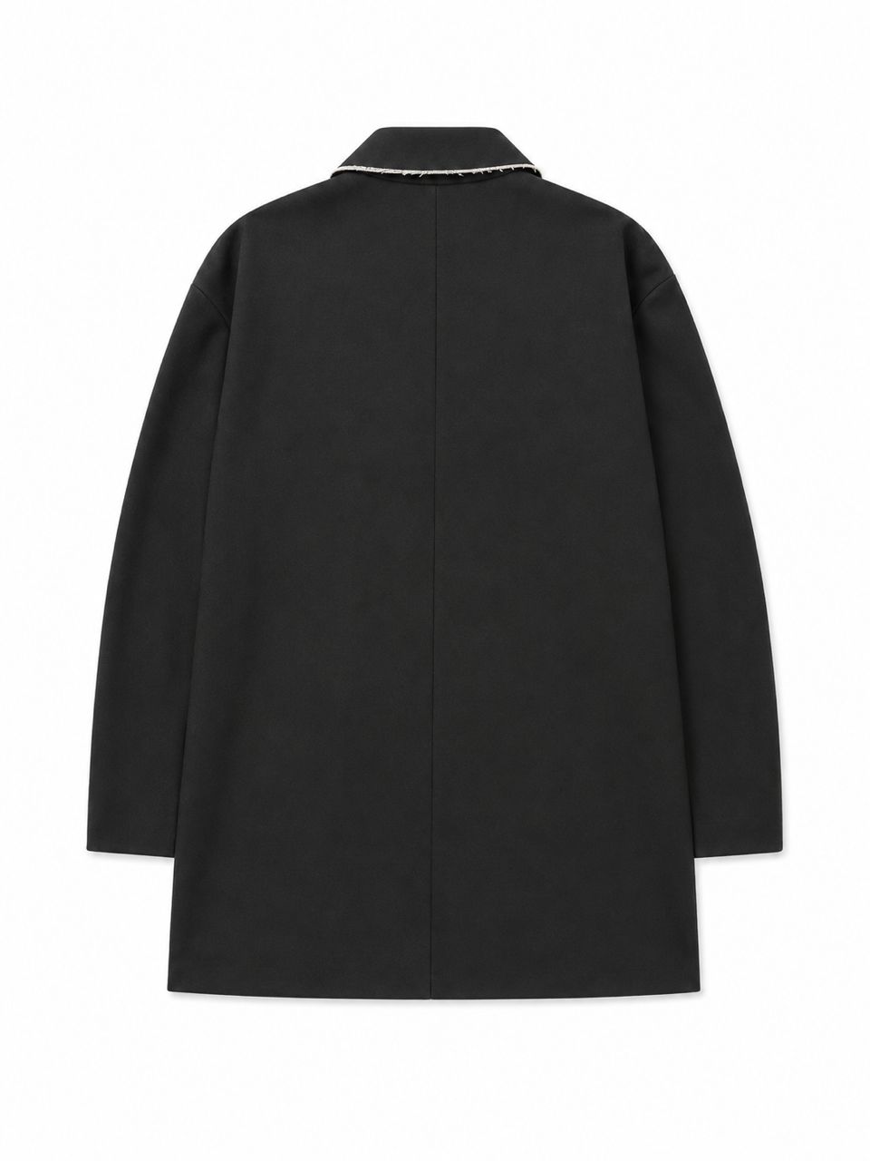 A/W 26 COLLECTION Frayed Burlap Strap Coat