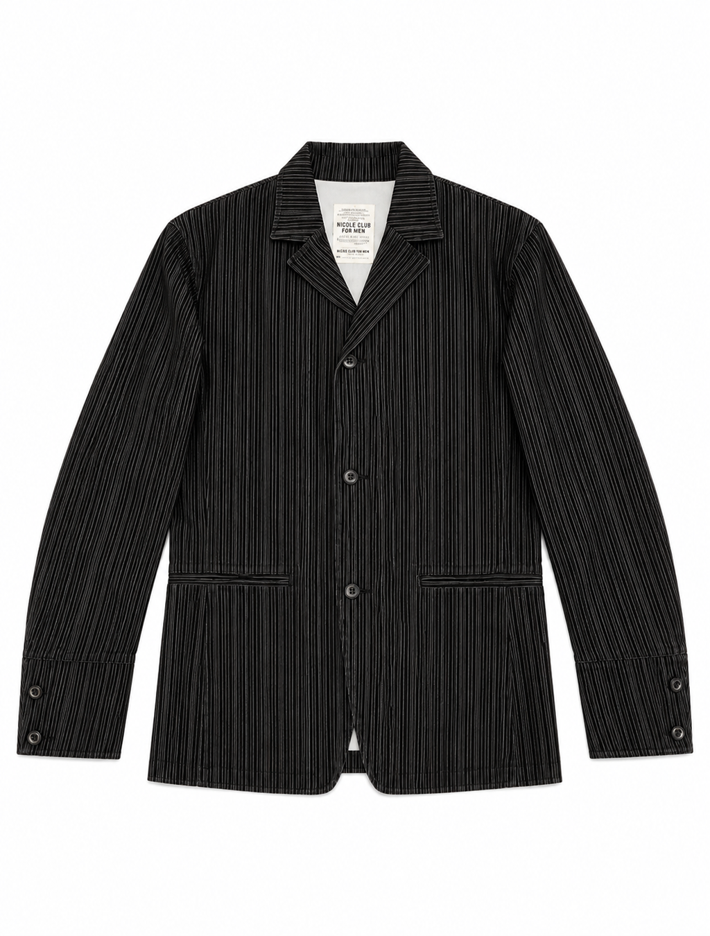 Nicole Club Homme Vertical Pleat Tailored Blazer