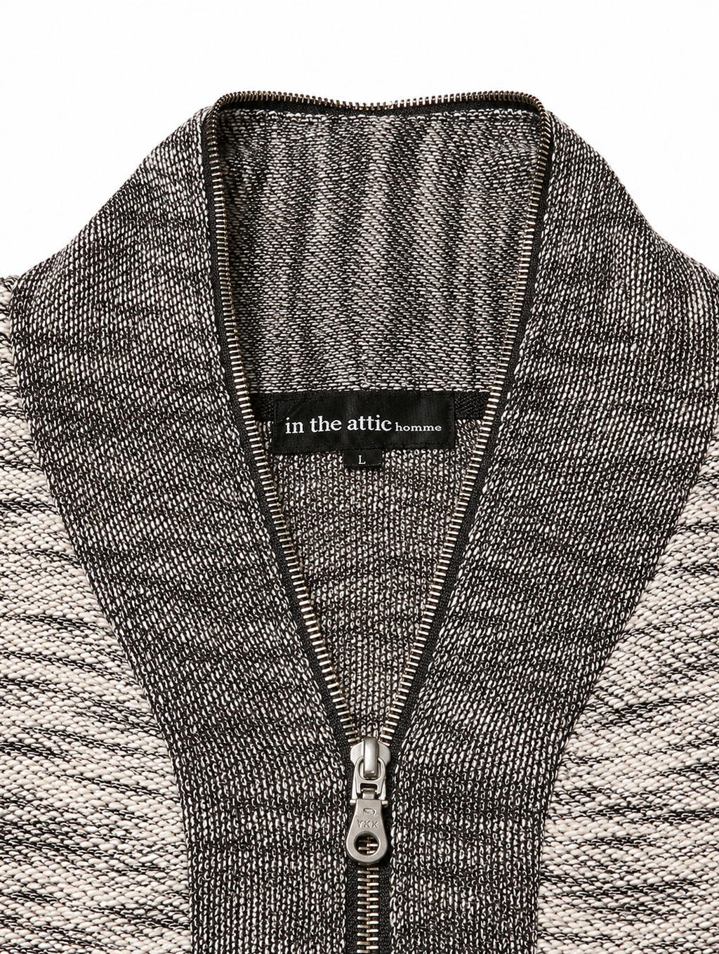 In The Attic Vintage Marled Hooded Zip Outerwear