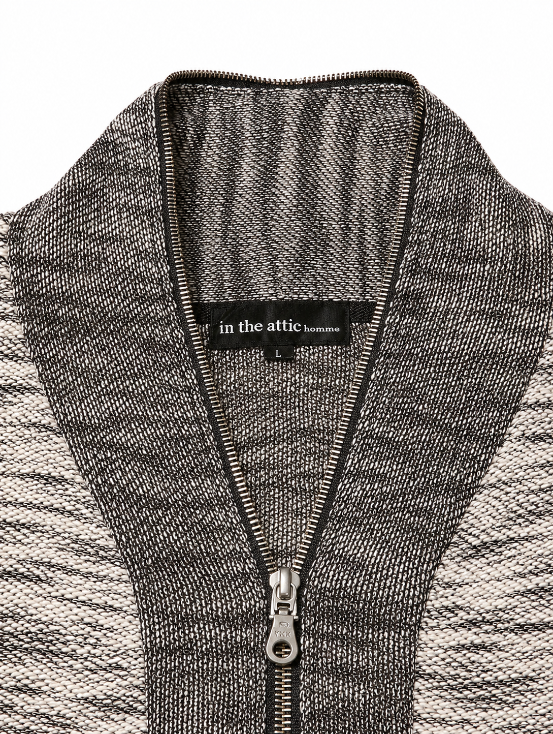 In The Attic Vintage Marled Hooded Zip Outerwear