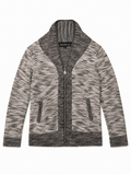In The Attic Vintage Marled Hooded Zip Outerwear