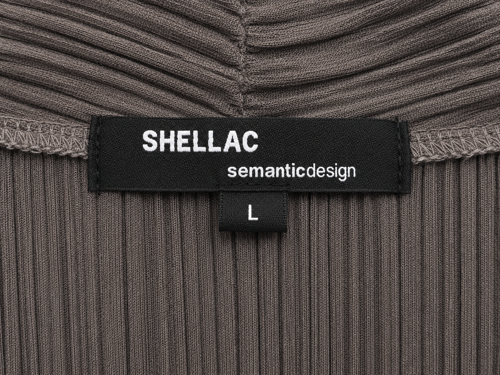 SHELLAC x SEMANTIC DESIGN Vintage Pleated Drape Cardigan