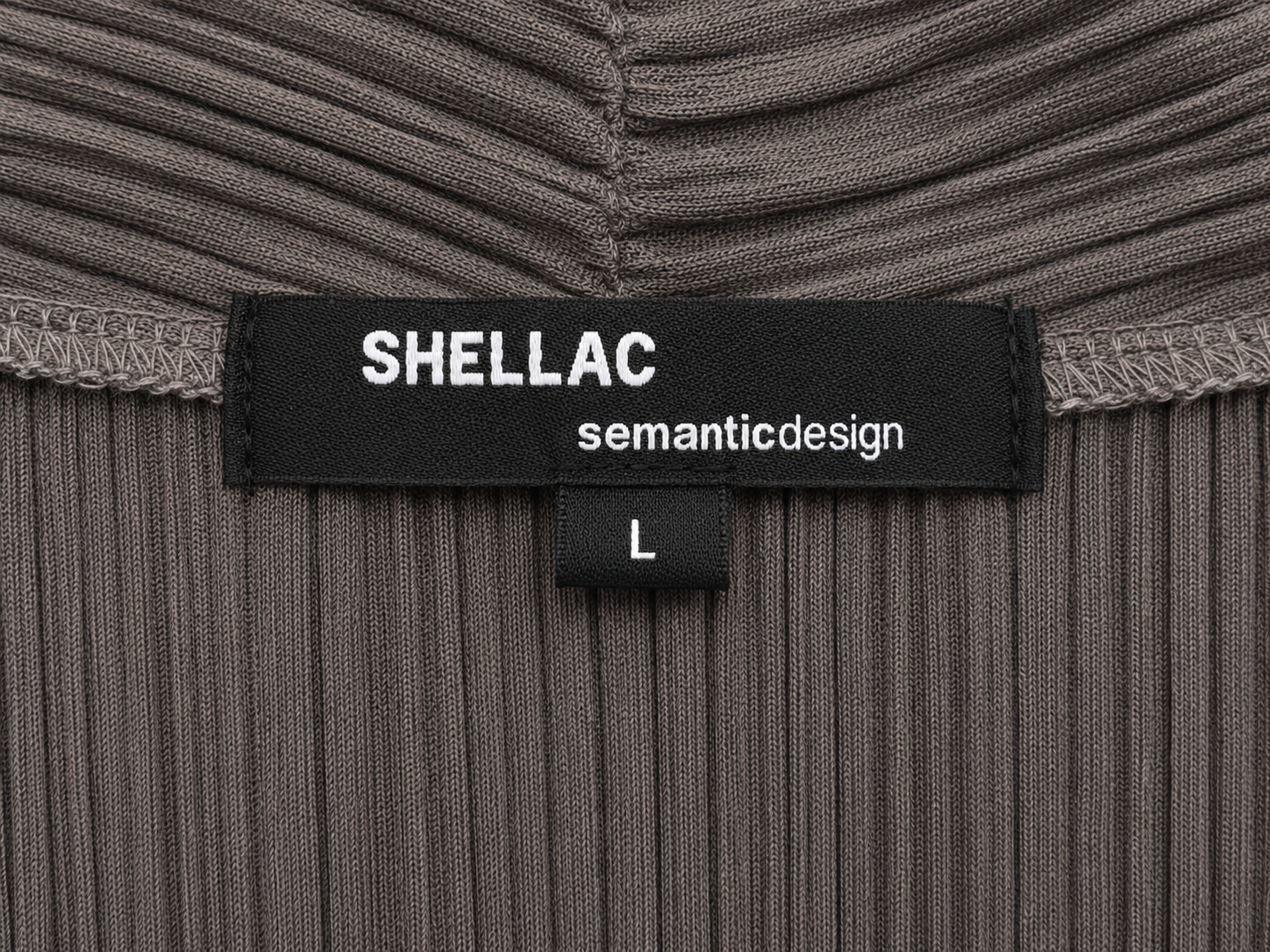 SHELLAC x SEMANTIC DESIGN Vintage Pleated Drape Cardigan