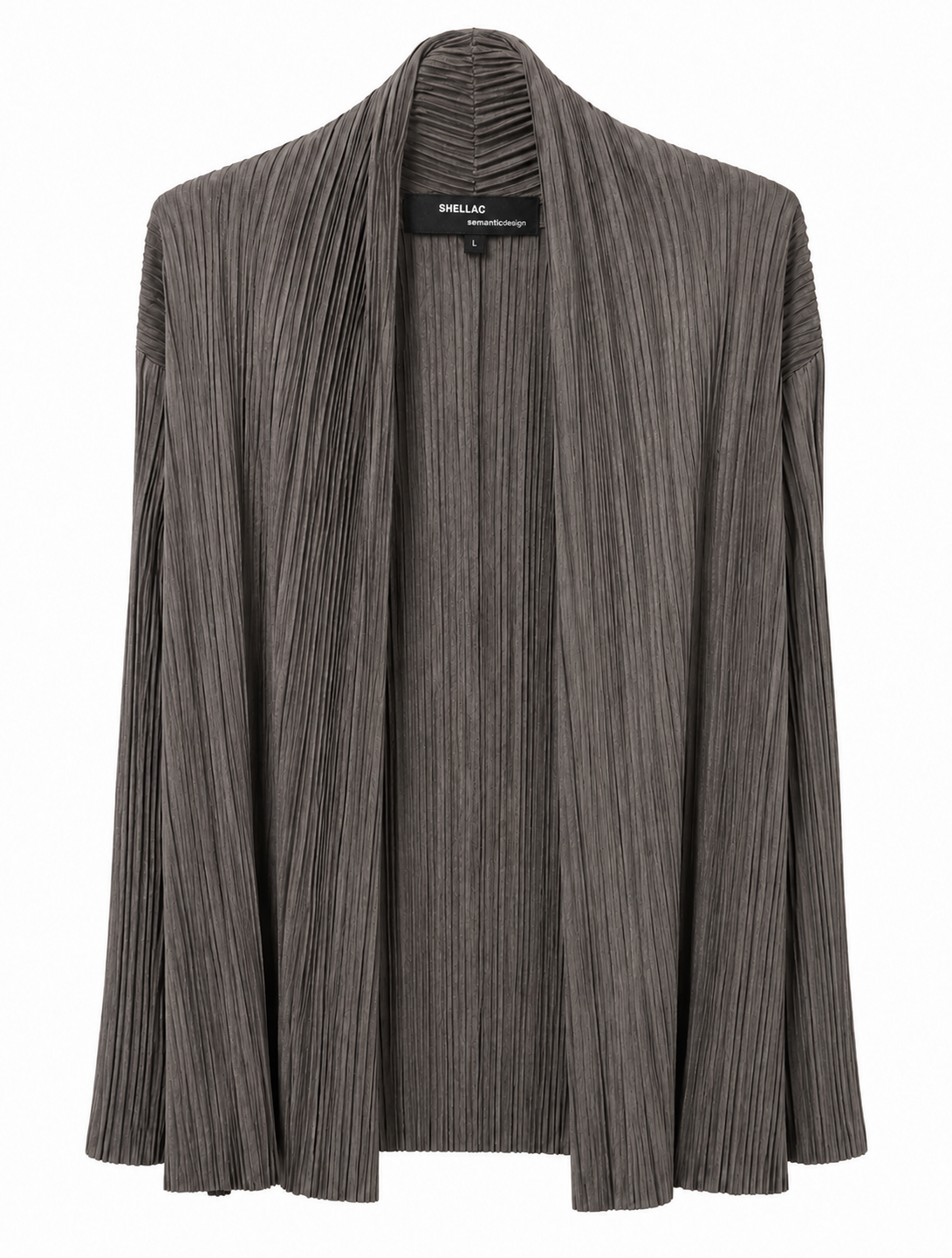 SHELLAC x SEMANTIC DESIGN Vintage Pleated Drape Cardigan