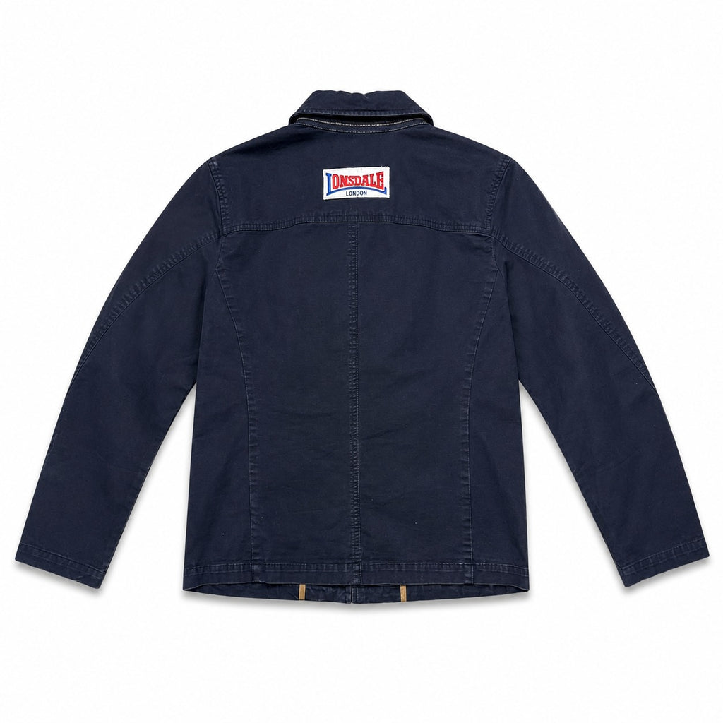 Vintage Navy Graphic Car Coat