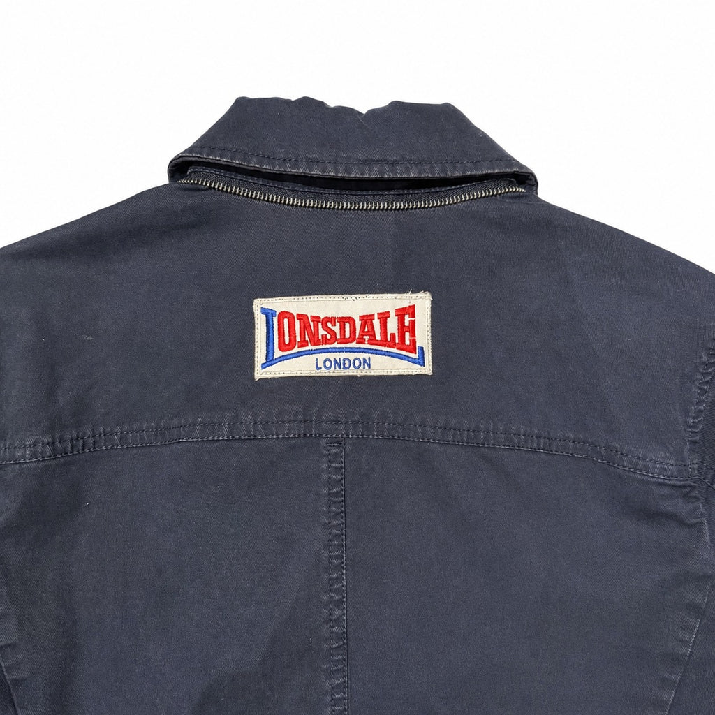 Vintage Navy Graphic Car Coat
