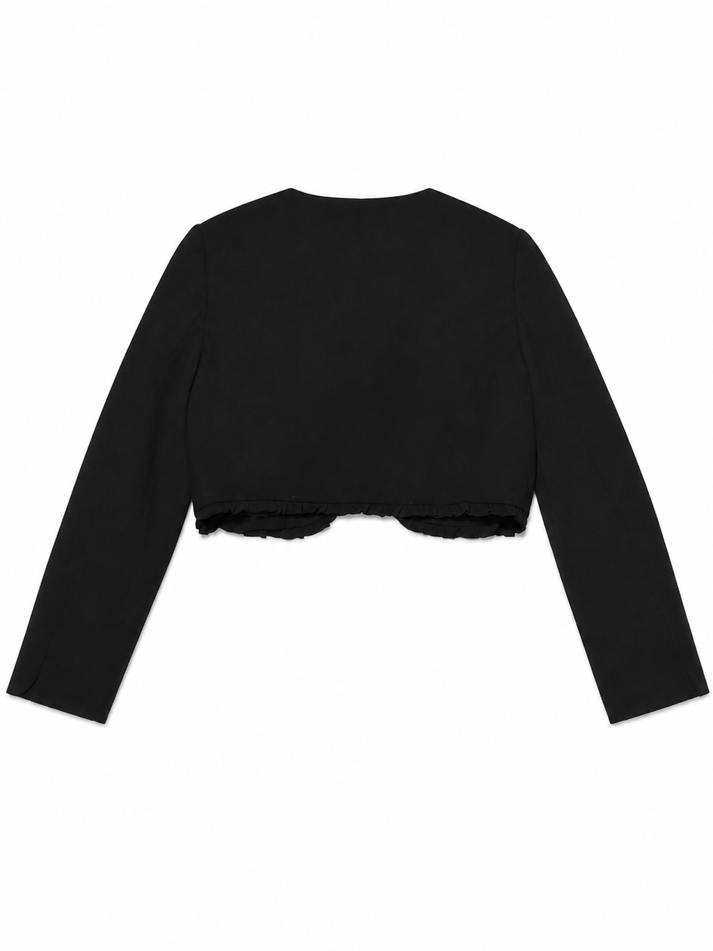 Theoria Cropped Reworked Floral Applique Bolero Jacket