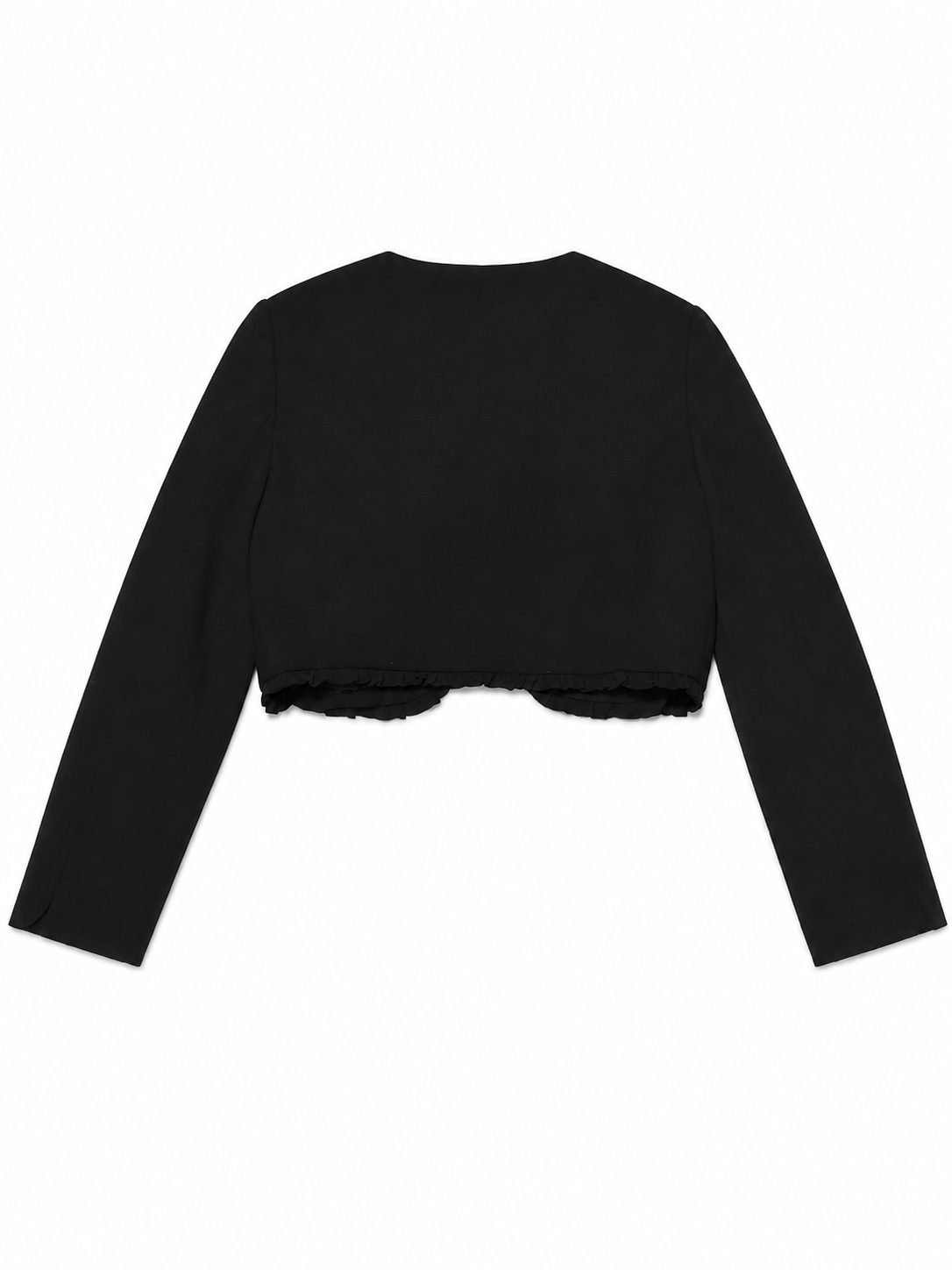 Theoria Cropped Reworked Floral Applique Bolero Jacket