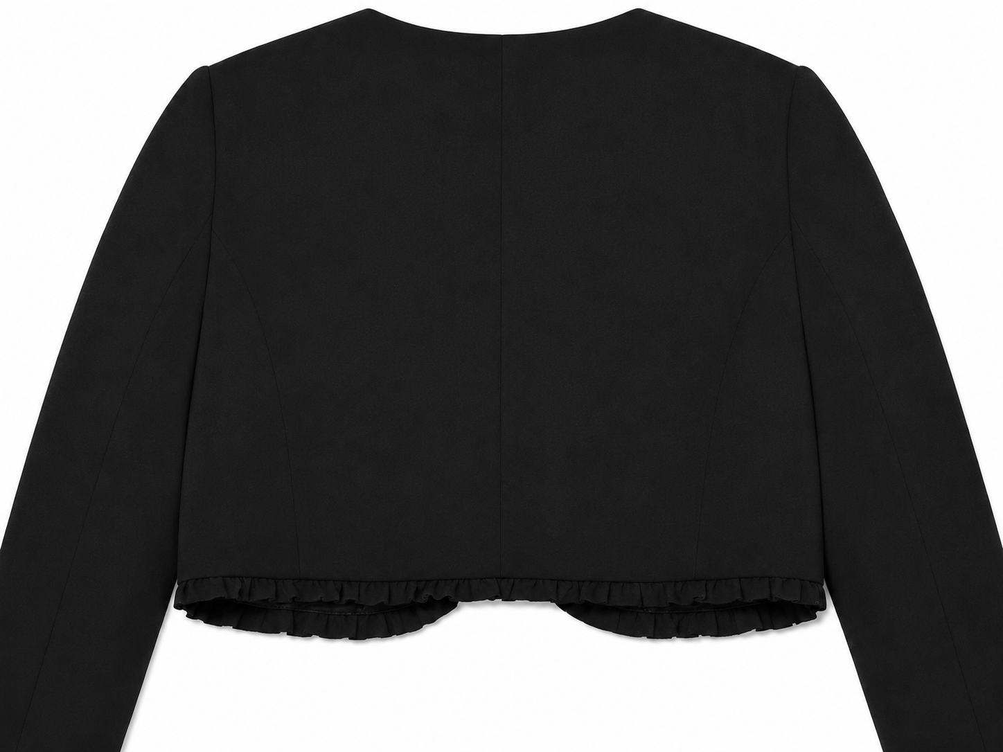 Theoria Cropped Reworked Floral Applique Bolero Jacket