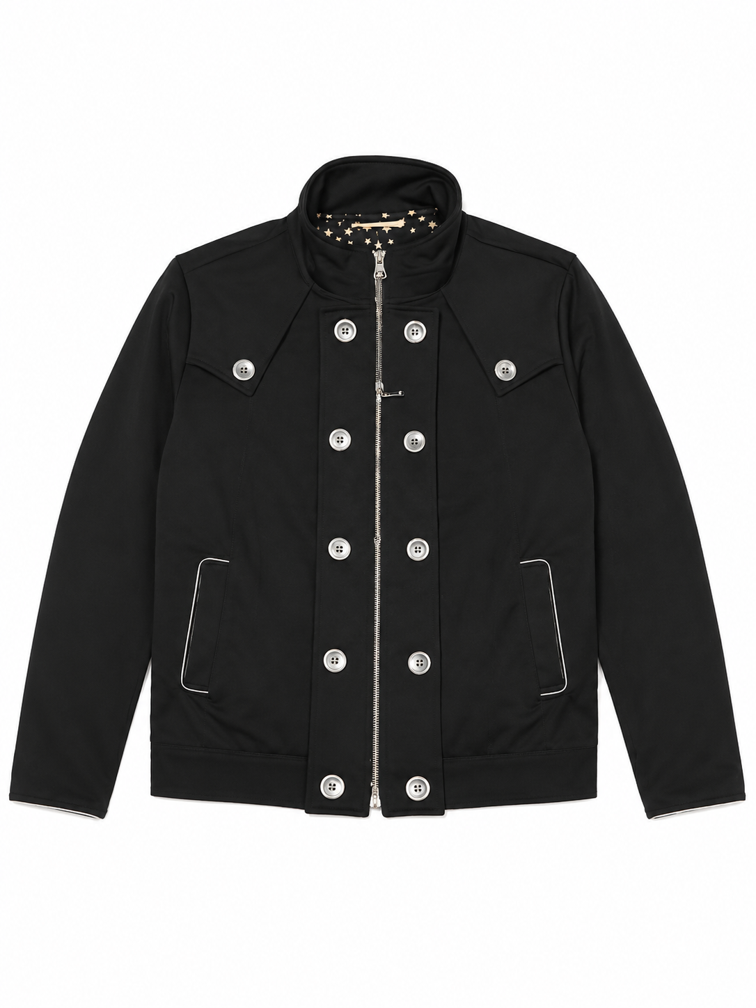 Semantic Design Napoleon Military Star Printed Jacket